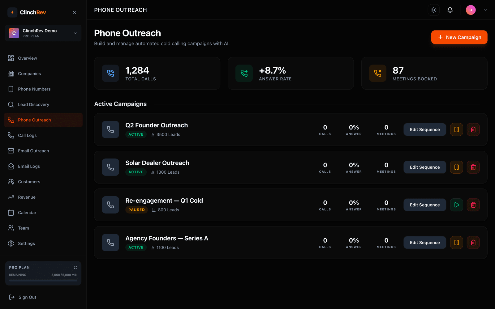 AI Calling + Email Campaigns